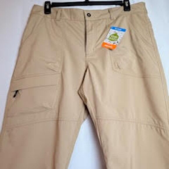 Columbia PFG Women’s Capri Pants Beige, Size 16, Omni-Shield NWT - Picture 2 of 8